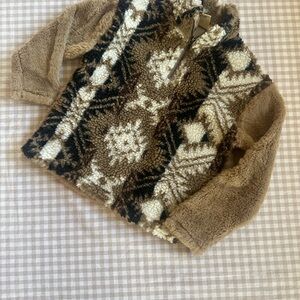 Sherpa Aztec Patterned Fleece Pullover Toddler